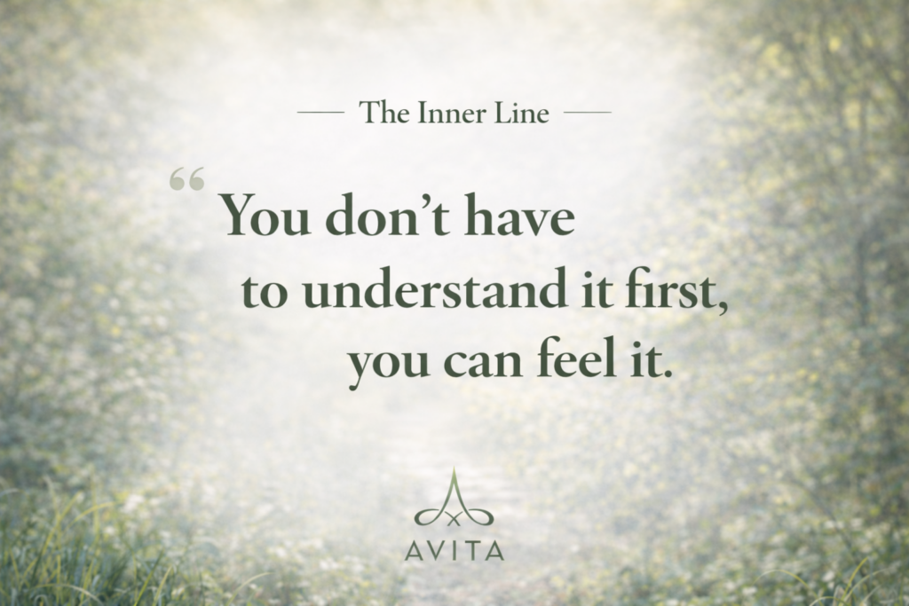 inner line of the body quote Avita Yoga core spine support